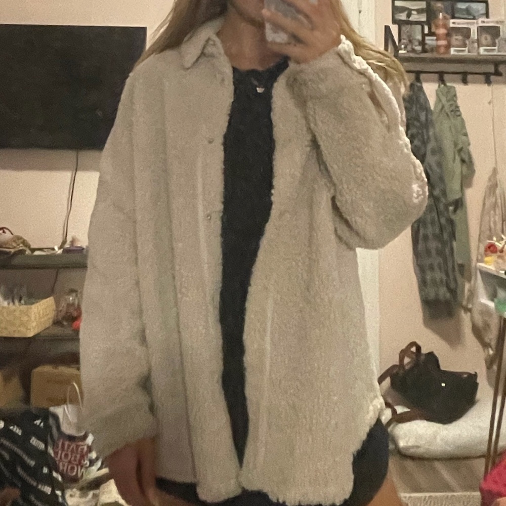 Sherpa button up jacket